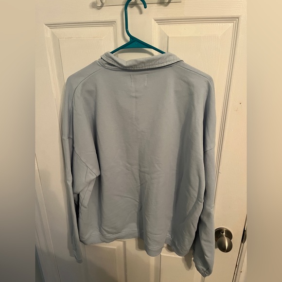 American Eagle Fleece Polo Sweatshirt - Picture 2 of 4